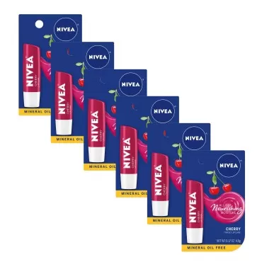 NIVEA Cherry Lip Care - Tinted Red for Beautiful, ...