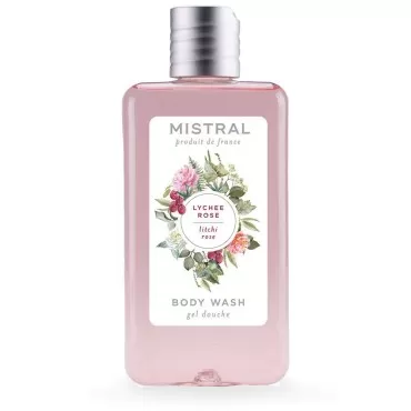 Mistral Body Wash Organic Aloe Olive, Lychee Rose