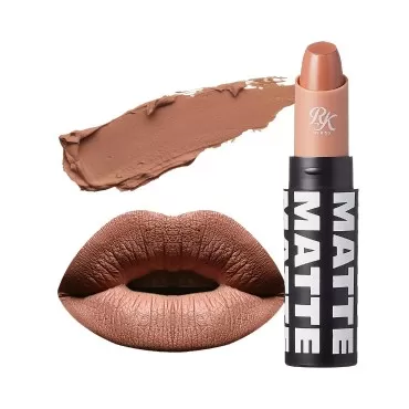 Ruby Kisses Lipstick, Matte Finish, Long-Lasting, Highly Pigmented, Smooth Apply, Full Coverage Lip Makeup for Women Men (Brown Sugar)