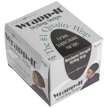 Graham Beauty Wrapp-it Styling Strips, Black