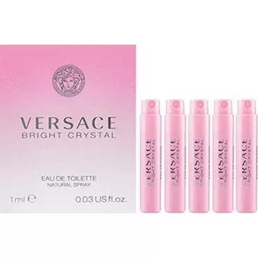 Versace 5 Bright Crystal EDT Spray Sample Women Vial 1 Ml/0.03 oz each