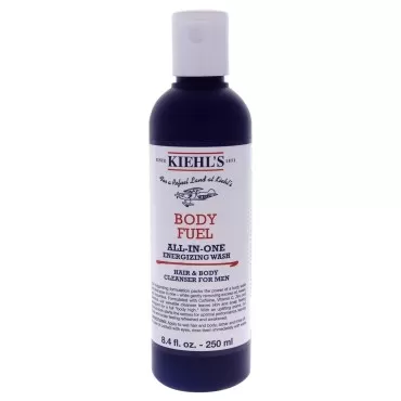 Kiehl's Body Fuel All-In-One Energizing Wash Hair & Body Cleanser foe Men, 8.4 Ounce