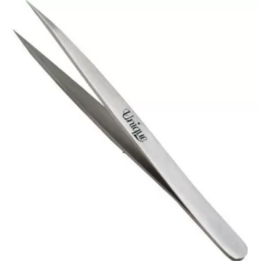 Unique Edge Professional Offset Slim Pointed Tip Tweezer 3.5