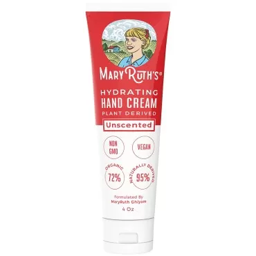 MaryRuth Organics | Vitamin Hand and Body Cream | Ultra Hydrating, Soft Feel and Texture for Dry, Damaged, Chapped Hands | Silky Smooth Skin Moisturizer | Unscented and Non-Toxic | 4 Oz (Pack of 1)
