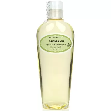 Dr Adorable - 8 oz - Baobab Oil - 100% Pure Natural Cold Pressed Organic