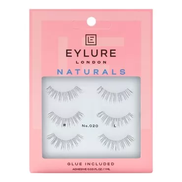 Eylure Naturals No. 020 Reusable Eyelashes, Adhesi...