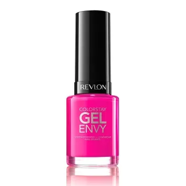 Revlon ColorStay Gel Envy Longwear Nail Polish, with Built-in Base Coat & Glossy Shine Finish, in Pink, 125 Vegas Baby, 0.4 oz