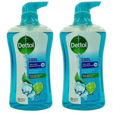 Dettol Anti Bacterial pH-Balanced Body Wash, Cool, 21.1 Oz/625 Ml (Pack of 2)