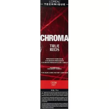L'oreal Paris Chroma True Reds Permanent Hair Color, Chroma Ruby, 1.74 Ounce