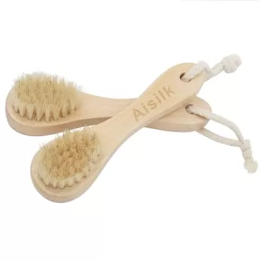 Aisilk Wooden Facial Cleansing Brush Natural Brist...