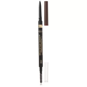 L'Oreal Paris Makeup Brow Stylist Definer Waterproof Eyebrow Pencil, Ultra-Fine Mechanical Pencil, Draws Tiny Brow Hairs and Fills in Sparse Areas and Gaps, Brunette, 0.003 Oz