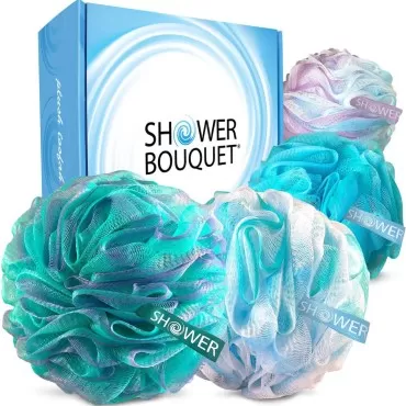 Loofah Bath-Sponge Swirl-Set-XL-75g by Shower Bouq...