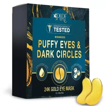 LA PURE 24K Gold Eye Treatment Masks - Under Eye P...