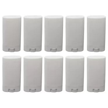 10pcs Empty Oval White Containers Small Sample Tub...