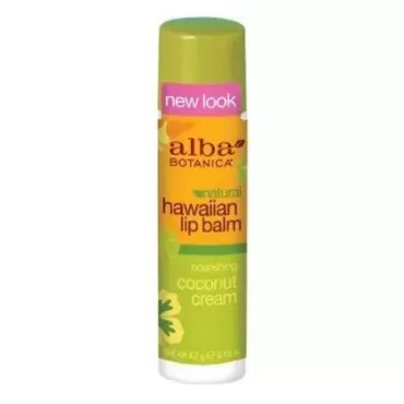 Alba Botanica Hawaiian Lip Balm Coconut Cream - 0....