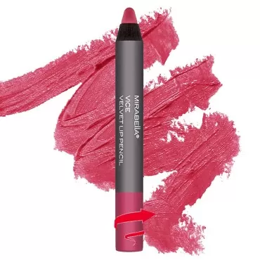 Mirabella Velvet Lip Liner Pencil, Vice - Creamy & Long Lasting Matte Lip Crayon - Lip Liner & Crayon Stick - Flawless Finish, Smudgeproof & Easy-To-Use - Paraben & Gluten Free