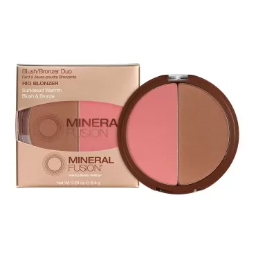Mineral Fusion Makeup Blush Bronzer Duo Rio Blonzer, 0.29 Oz