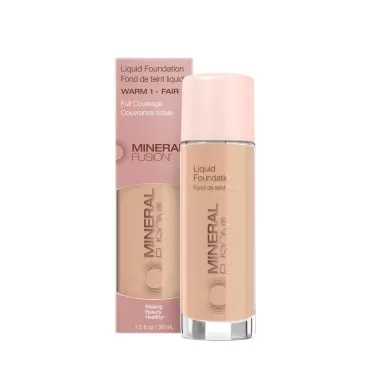 Mineral Fusion Liquid Foundation, Warm 1, 1 Fl. Oz (Pack of 1)