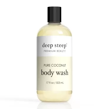 Deep Steep Coconut Oil Body Wash, Pure, 17 Fluid Ounce