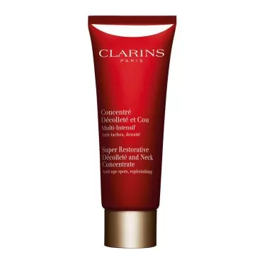 Clarins Super Restorative Décolleté and Neck Concentrate | Deeply Replenishing, Anti-Aging Cream For Mature Skin | Skin Texture Is Refined and Chest Creases Are Visibly Diminished After 4 Weeks*