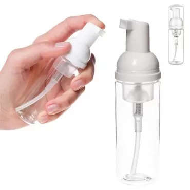 1 Clear Plastic Foamer Bottle Pump Travel Size Whi...