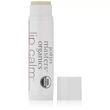 John Masters Organics Lip Calm Raspberry | 95% Organic Ingredients | USDA Organic | Ultra Hydrating | Cruelty-Free, 0.15 Ounce (Pack of 1)
