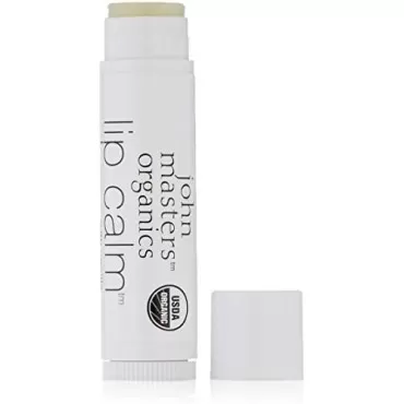 John Masters Organics - Lip Calm Vanilla - USDA Certified Organic Natural Lip Balm to Moisturize, Hydrate & Soothe Chapped Lips - 0.15 oz