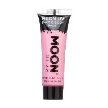 Moon Glow - 0.42oz Blacklight Neon UV Face & Body Paint - Pastel Pink