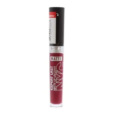 N.Y.C. New York Color Expert Last Matte Lip Lacquer, Bowery Matte Berry, 0.12 Ounce