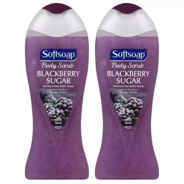 SoftSoap Exfoliating Body Wash Blackberry Sugar- 20oz