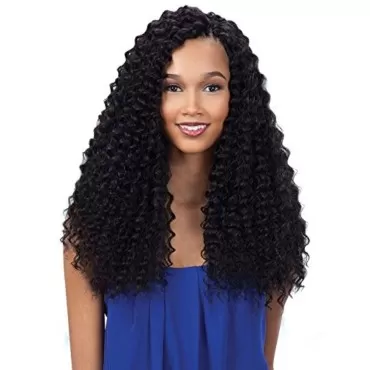 Freetress Equal 3X Pre-Loop Crochet Braid Deep Twist 16 Inch (1B)
