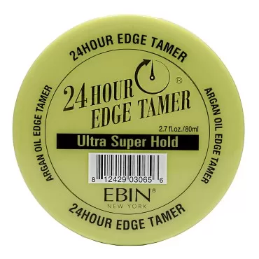 EBIN NEW YORK 24 Hour Edge Tamer, Ultra Super Hold, 2.7Oz - No Flaking, No White Residue, Shine and Smooth texture with Argan Oil and Castor Oil