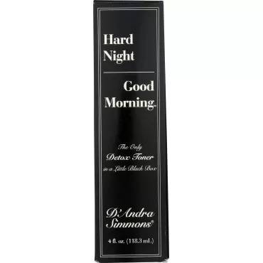 Hard Night Good Morning Detox Toner - Restores pH Balance, Help Heal Skin from Sunburns & Razor Burns with Vitamin C & Antioxidants, 4 fl oz