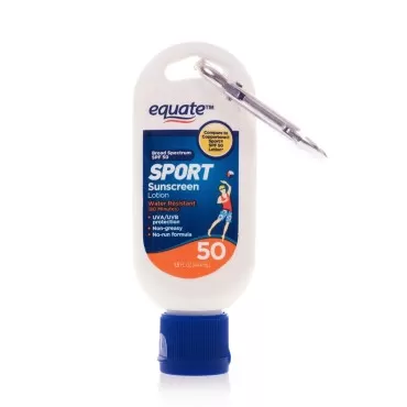 Equate Sport Sunscreen Lotion, SPF 50 with clip 1.5 oz