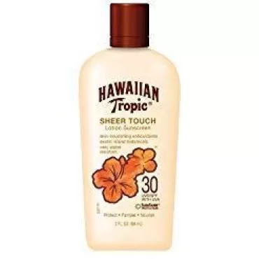 Hawaiian Tropic Sheer Touch SPF 30 Lotion, 2-Fluid Ounce (Pack of 4) by Hawaiian Tropic