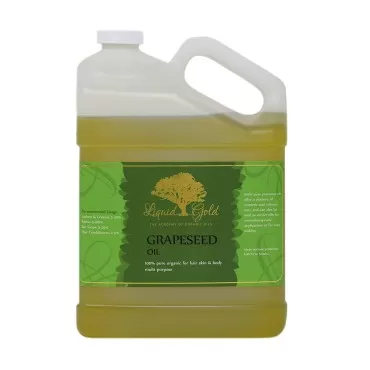 Liquid Gold Inc 1 Gallon Premium Grapeseed Oil Pure Health Hair Skin Care Anti-Aging