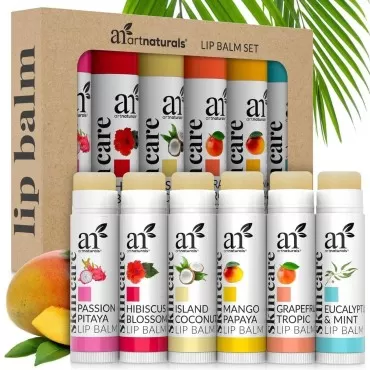 artnaturals Natural Organic Lip Balm Beeswax - (6 ...