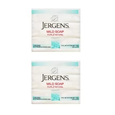 Jergens Mild Soap 3 Bars 3 oz ea (Pack of 2)