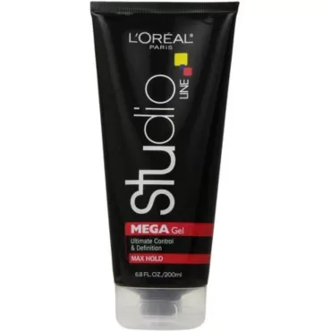 L'Oreal Studio Line Head Lock Mega Hard Hold Gel 6.80 oz (Pack of 12)