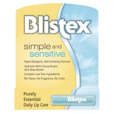 Blistex Simple & Sensitive Lip Moisturizer 0.15 oz...