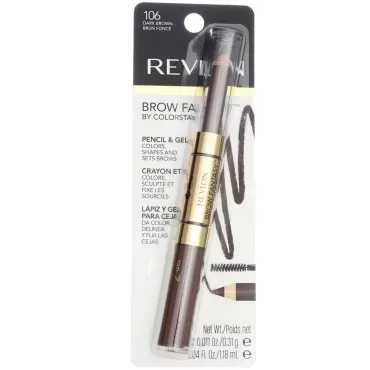 Revlon Brow Fantasy Pencil & Gel, Dark Brown [106]...