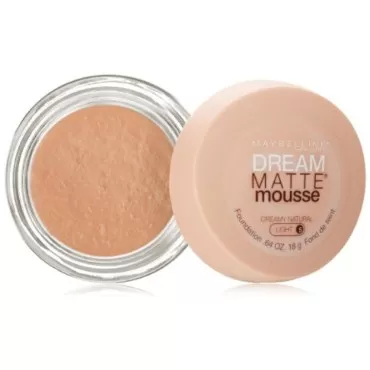 Maybelline Dream Matte Mousse Foundation, Creamy Natural, Light [5], 0.64 oz (Pack of 12)