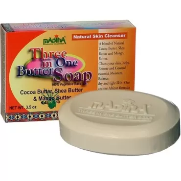 Madina Three in One Butter Soap, 3.5 oz (4 pack)