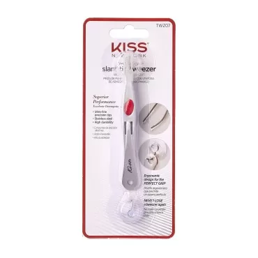 Kiss New York Tweezers (TWZ07 Slant Tip with Sucti...