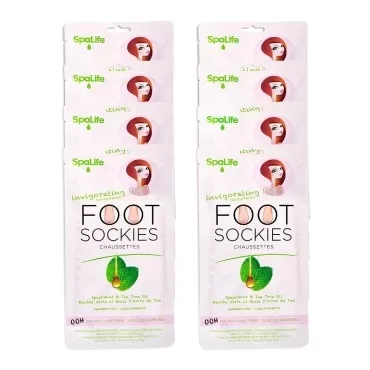 SpaLife Softening Care Foot Sockies (8-Pack) - Spe...