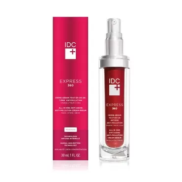 IDC Dermo Express 360 Cream with REGEN(16) Technology | All-in-One Moisturizer for Face, Eyes, & Neck | With Hyaluronic Acid and Antioxidants | All Skin Types | 1 fl. oz