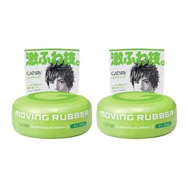 GATSBY MOVING RUBBER AIR RISE Hair Wax, 80g/2.8oz (Pack of Two)