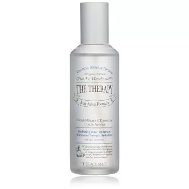 The Face Shop The Therapy Hydrating tonic Treatment | toner & Treatment & Emulsion All-In-1 for Deep Skin Hydrating & Smoothing | Anti-Aging Moisture Formula, 5.0 Fl Oz