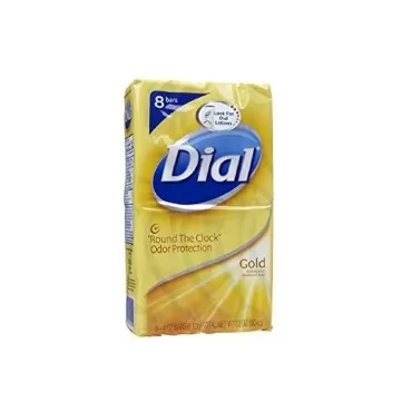 Dial Antibacterial Deodorant Bar Soap Gold, 4 oz bars, 8 ea