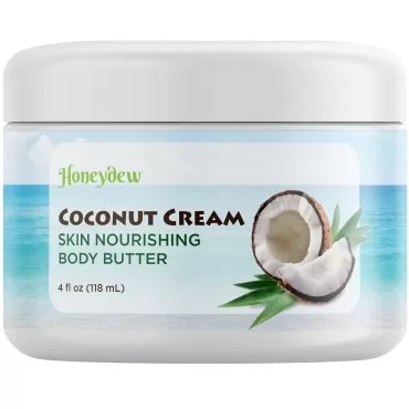 Deep Moisturizing Fragrance Free Lotion - Silicone Free Coconut Body Butter for Women and Mens Very Dry Skin with Silky Smooth Shea Cocoa and Kokum Butters - Unscented Body Lotion for Dry Skin Relief